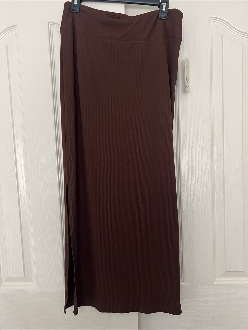 No Boundaries Brown Maxi Skirt - Straight Silhouette